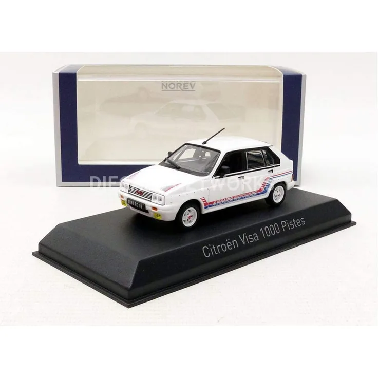 Norev 150941 Citroen Visa 1000 Pistes weiss/rot/blau 1983 Maßstab 1:43 Modellauto