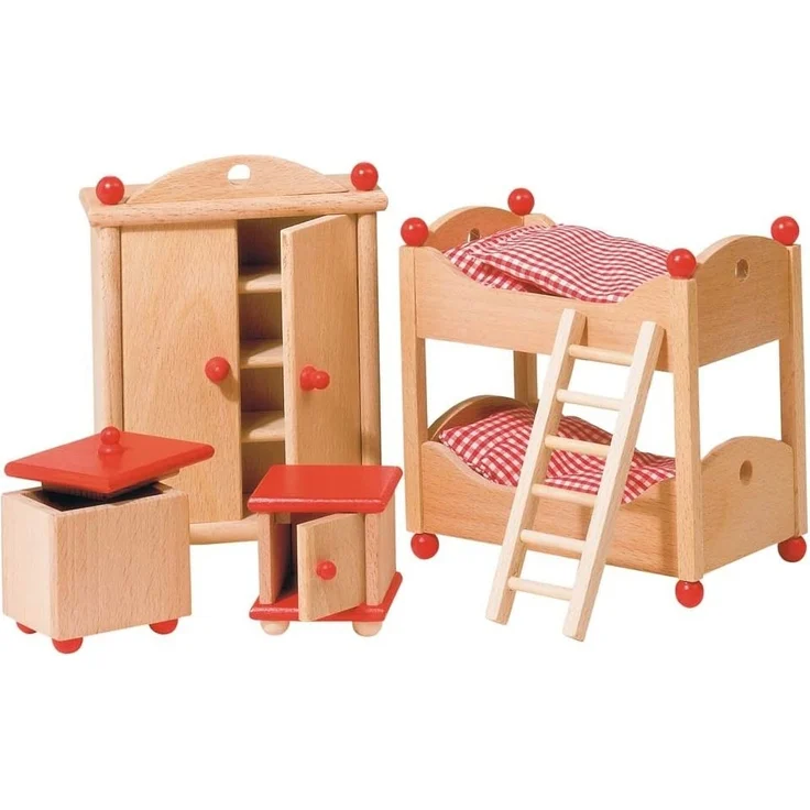 Goki 51953 - Puppenmöbel Kinderzimmer