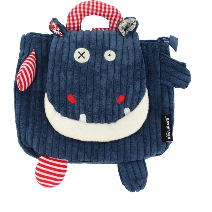 Les Déglingos 35017 Mini-Rucksack Hippipos das Nilpferd