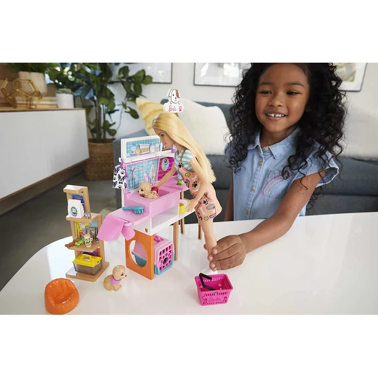 Mattel - Barbie - Haustier-Salon Spielset mit Puppe – Bild 3