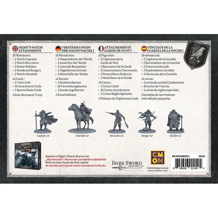 CMND0139 - Night's Watch Attachments #1 - A Song of Ice & Fire, ab 14 Jahren (Erweiterung) – Bild 3
