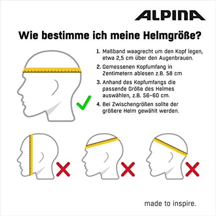 Alpina Helm Haarlem coffee-grey matt Gr. 57-61 cm - Preisvergleich – Bild 5