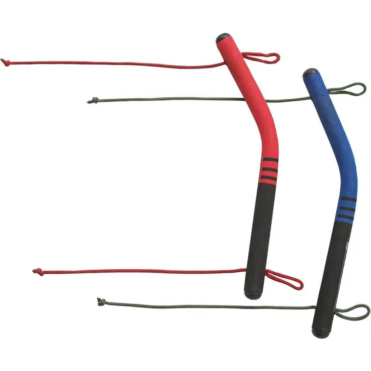 Drachengriffe XL Aluminium rot/blau 2-teilig
