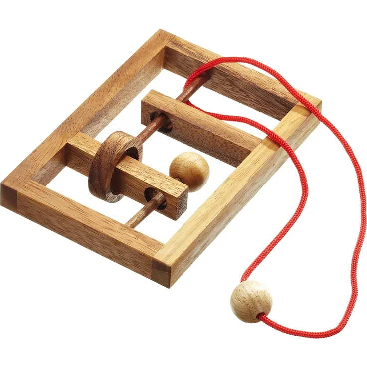 Philos 6107 - Verflixter Rahmen,Seilpuzzle, Knobelspiel
