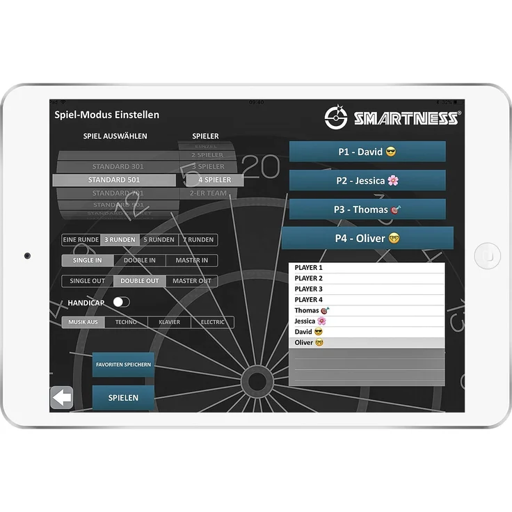 Turbo Charger 4. 0 elektronische Dartscheibe, App-unterstützt, 2-Loch | Carromco – Bild 9