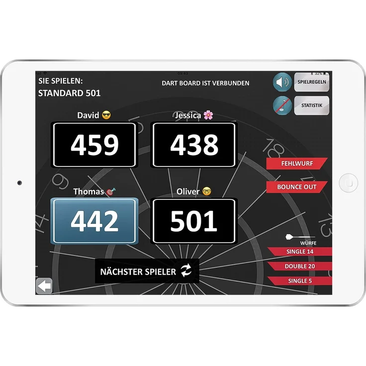 Turbo Charger 4. 0 elektronische Dartscheibe, App-unterstützt, 2-Loch | Carromco – Bild 7