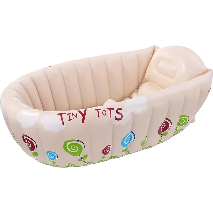 Jilong Tiny Tots Baby-Wanne Kinderwanne Badewanne Planschbecken Kinder Wassertemperatur Warnanzeige, 61 x 91 x 29 cm
