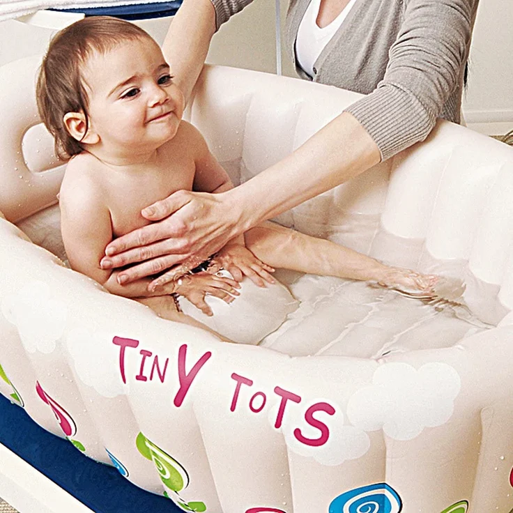 Jilong Tiny Tots Baby-Wanne Kinderwanne Badewanne Planschbecken Kinder Wassertemperatur Warnanzeige, 61 x 91 x 29 cm – Bild 3