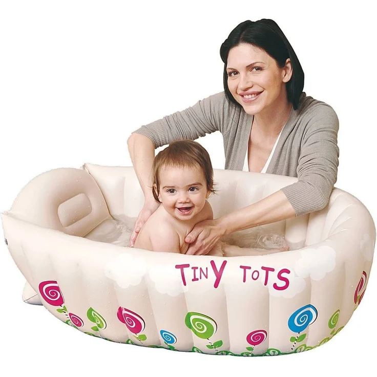 Jilong Tiny Tots Baby-Wanne Kinderwanne Badewanne Planschbecken Kinder Wassertemperatur Warnanzeige, 61 x 91 x 29 cm – Bild 2
