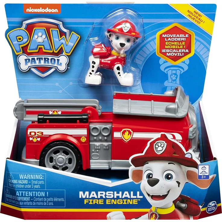 PAW Patrol Feuerwehr-Fahrzeug mit Marshall-Figur (Basic Vehicle) – Bild 2