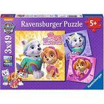 Ravensburger Kinderpuzzle 08008 - Bezaubernde Hundemädchen - 3 x 49 Teile