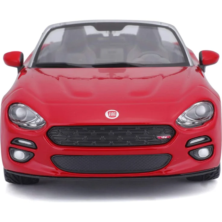 Bauer Spielwaren 18-21083R Fiat 124 Spider Modellauto im Maßstab 1:24, rot – Bild 2