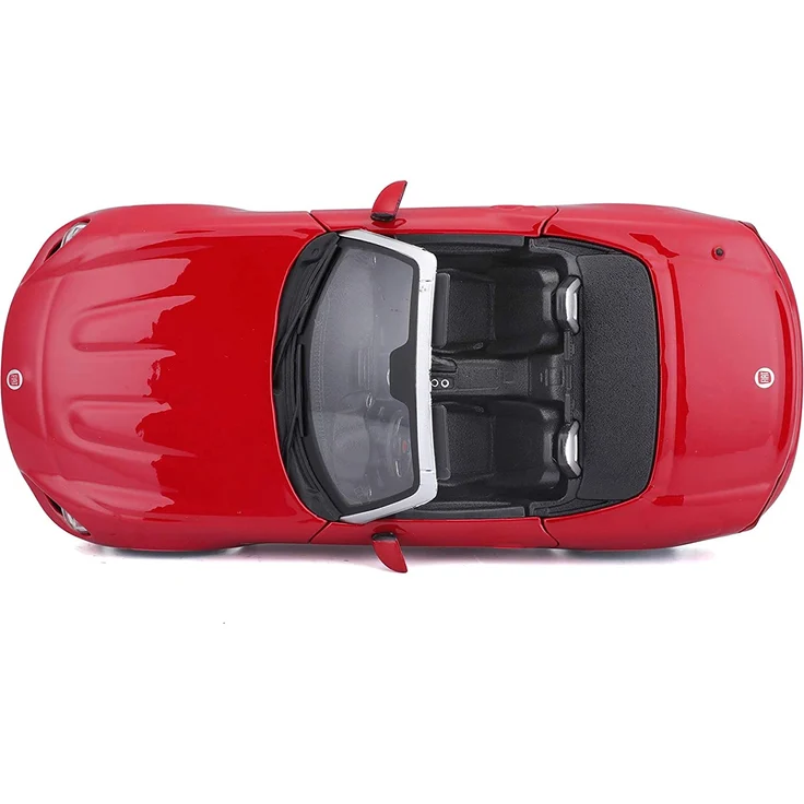 Bauer Spielwaren 18-21083R Fiat 124 Spider Modellauto im Maßstab 1:24, rot – Bild 11