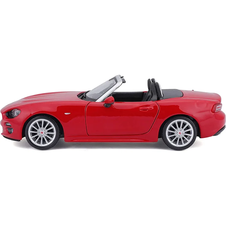 Bauer Spielwaren 18-21083R Fiat 124 Spider Modellauto im Maßstab 1:24, rot – Bild 10