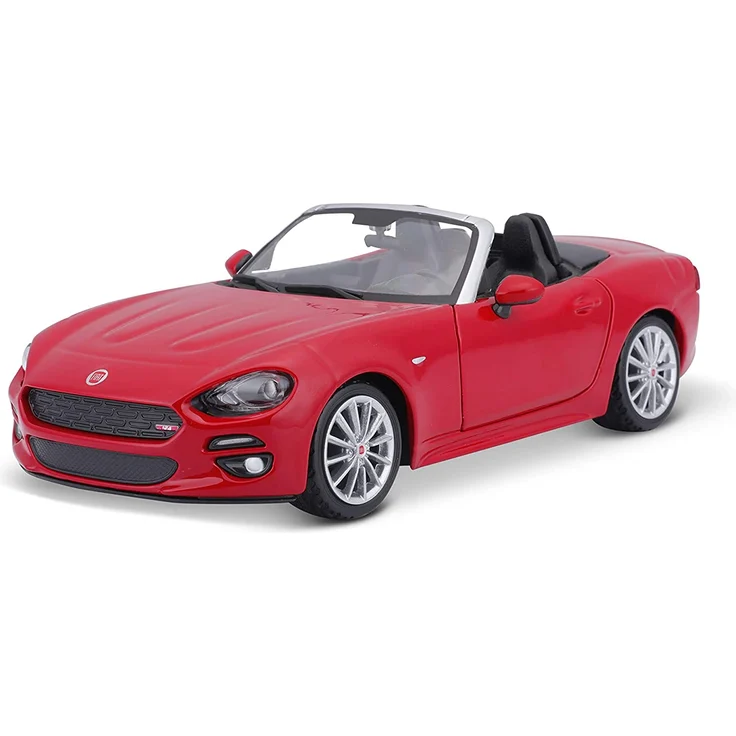 Bauer Spielwaren 18-21083R Fiat 124 Spider Modellauto im Maßstab 1:24, rot – Bild 1