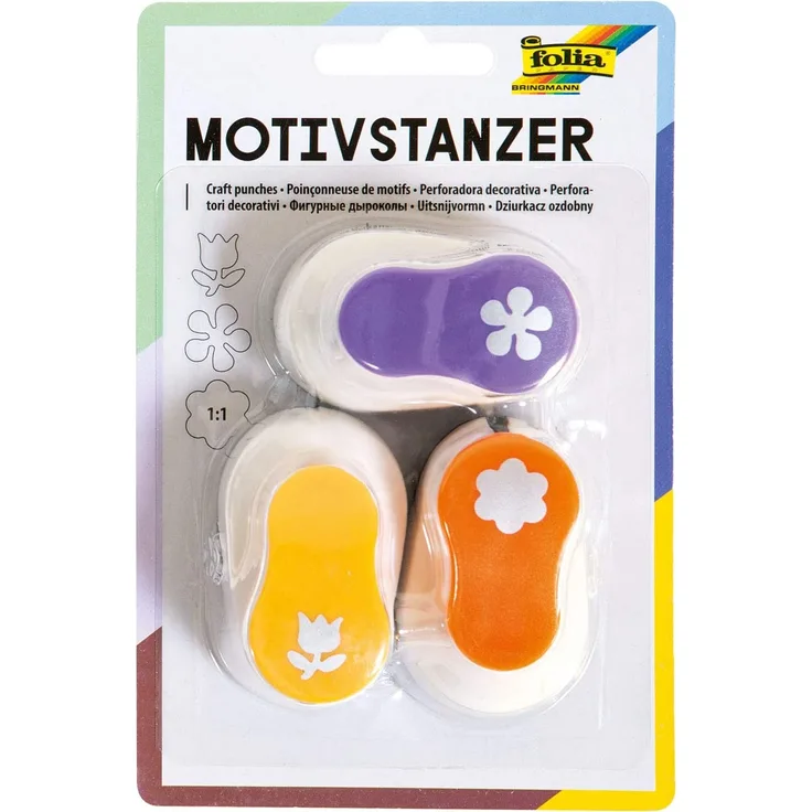 folia Motiv-Locher Ganzjahresmotive, klein, Set 7