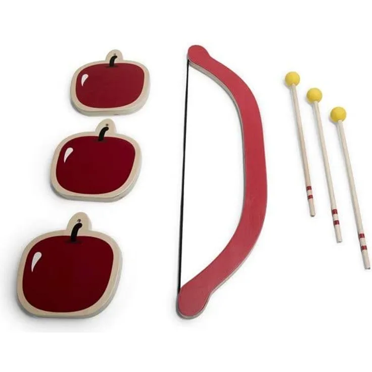 BS Toys Spieleset Pfeil und Bogen Set Holz braun/rot 7-teilig