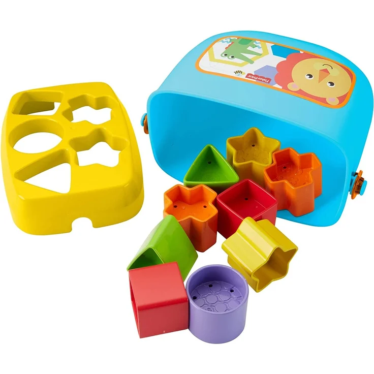 Fisher-Price FFC84 - Babys Erste Bausteine Baby Spielzeug Formensortierspiel mit Spielwürfeln und Eimer zum Verstauen ab 6 Monaten – Bild 5