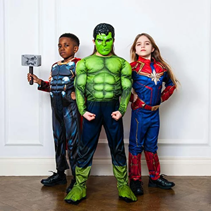Rubie 's 640891 9–10 Marvel Avengers Thor Deluxe Kind Kostüm, Jungen, one size – Bild 2