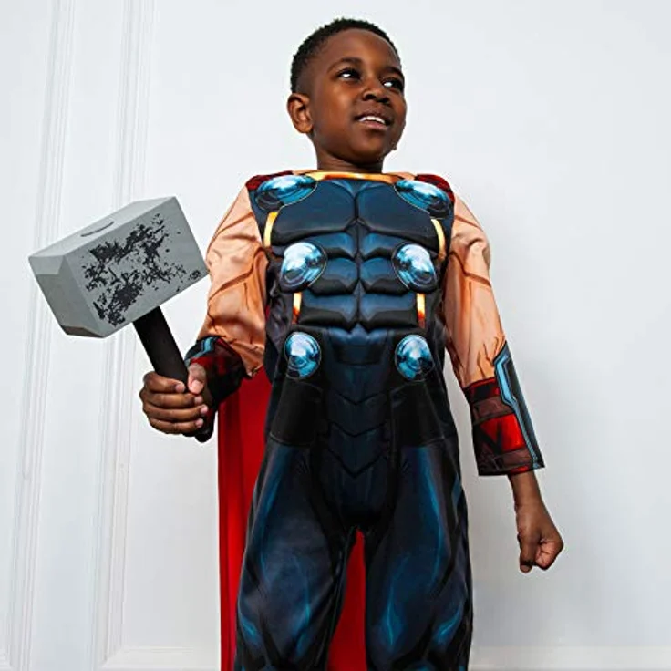 Rubie 's 640891 9–10 Marvel Avengers Thor Deluxe Kind Kostüm, Jungen, one size – Bild 4