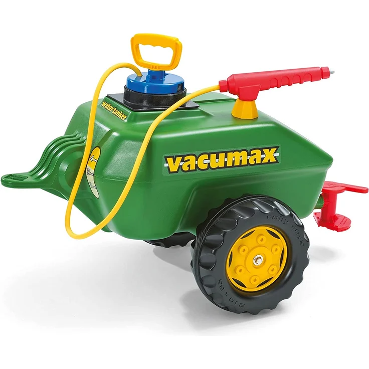 Rolly Toys rollyKid John Deere Trettraktor + Vacumax Anhänger Tretfahrzeug – Bild 2