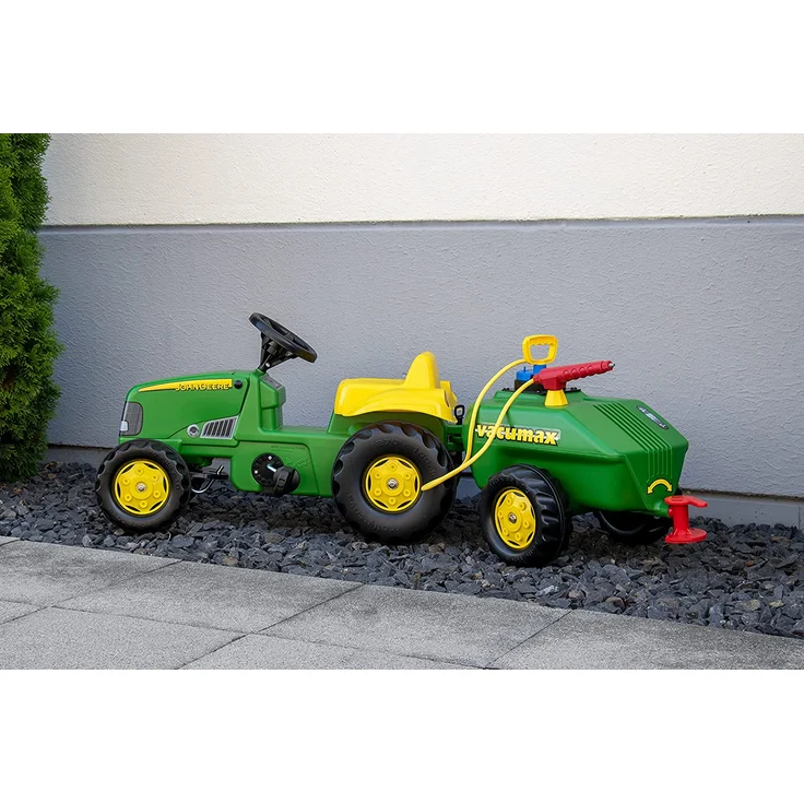 Rolly Toys rollyKid John Deere Trettraktor + Vacumax Anhänger Tretfahrzeug – Bild 5