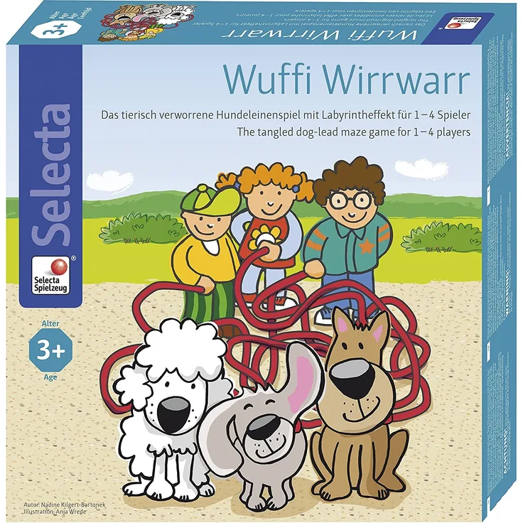 Selecta 63020 Wuffi Wirrwarr, Labyrinthspiel, Mehrfarbig