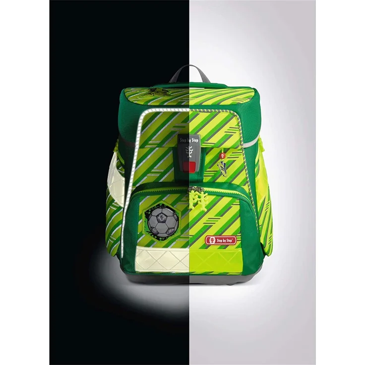STEP BY STEP Schulranzen Set SPACE NEON 5-teilig "Funky Soccer" – Bild 2