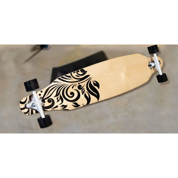 muuwmi Longboard ABEC 7 Wood – Bild 4