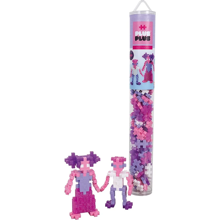 Plus-Plus Tube Mini Glitzer: 100 Bausteine – Bild 2