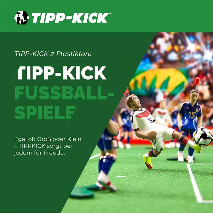 TIPP-KICK Plastiktore-Set I 2-teiliges Set I Original Zubehör Spiel I Ersatzteile I Weiß – Bild 2