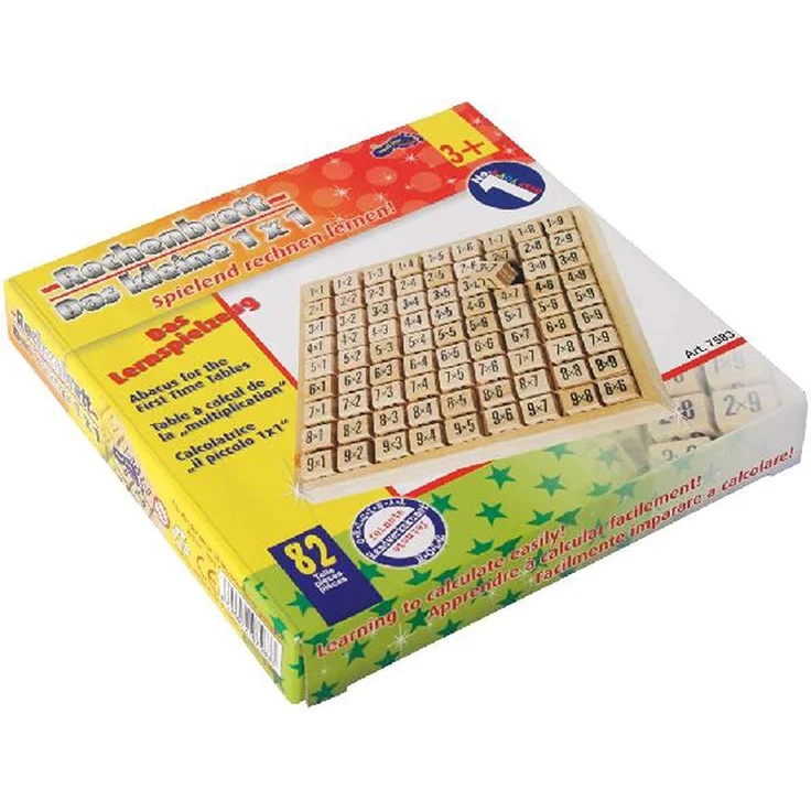 small foot 7583 Rechenbrett 'Das kleine 1x1' aus Holz, auf spielerische Art und Weise Rechnen lernen, ab 7 Jahre – Bild 6