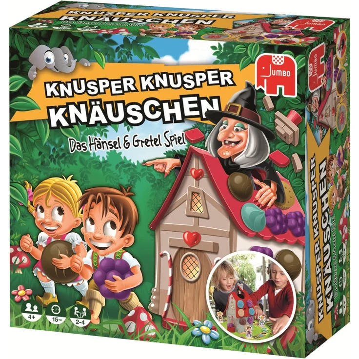 Jumbo Spiele - Knusper Knusper Knäuschen - Kinderspiel mit Hänsel und Gretel - Ab 4 Jahren - Art. Nr. 19713 – Bild 2