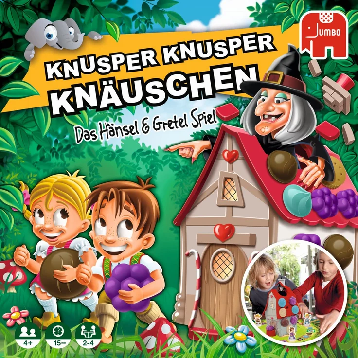 Jumbo Spiele - Knusper Knusper Knäuschen - Kinderspiel mit Hänsel und Gretel - Ab 4 Jahren - Art. Nr. 19713 – Bild 6