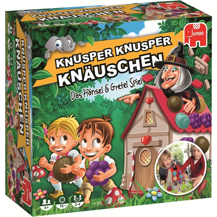 Jumbo Spiele - Knusper Knusper Knäuschen - Kinderspiel mit Hänsel und Gretel - Ab 4 Jahren - Art. Nr. 19713 – Bild 4