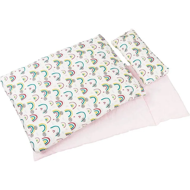 3-teiliges Puppenbettzeug Regenbogen (Bunt)