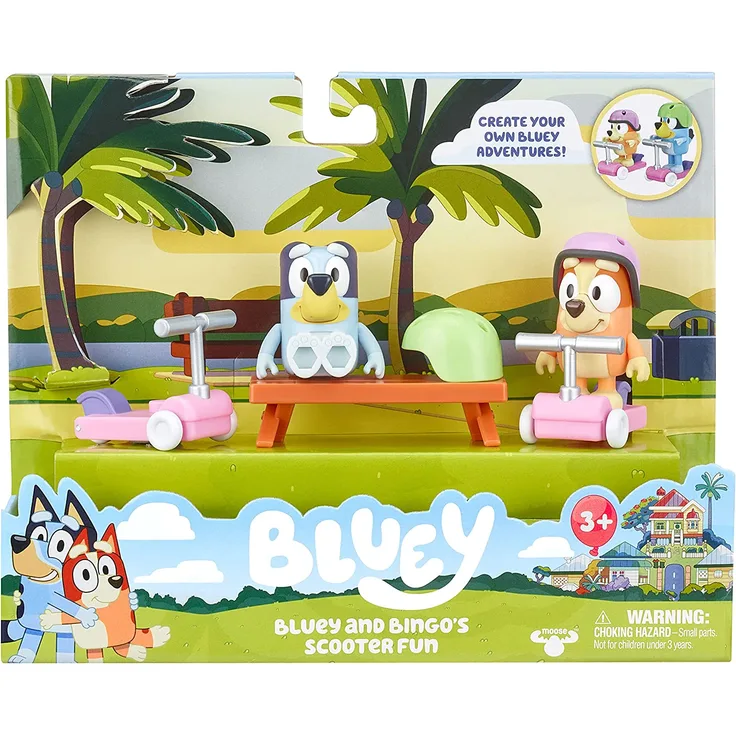 Bluey FIG & VHCL PLAYSET - SCOOTER TIME S4