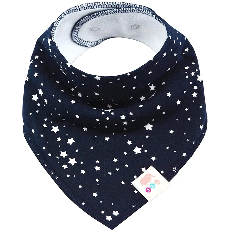 Baby Dreieckstücher 8 Stück Halstuch süße unisex aus Baumwolle mit verstellbaren Druckknöpfen Spucktuch Lätzchen für Kleinkinder Jungen und Mädchen (Set Unisex) – Bild 3