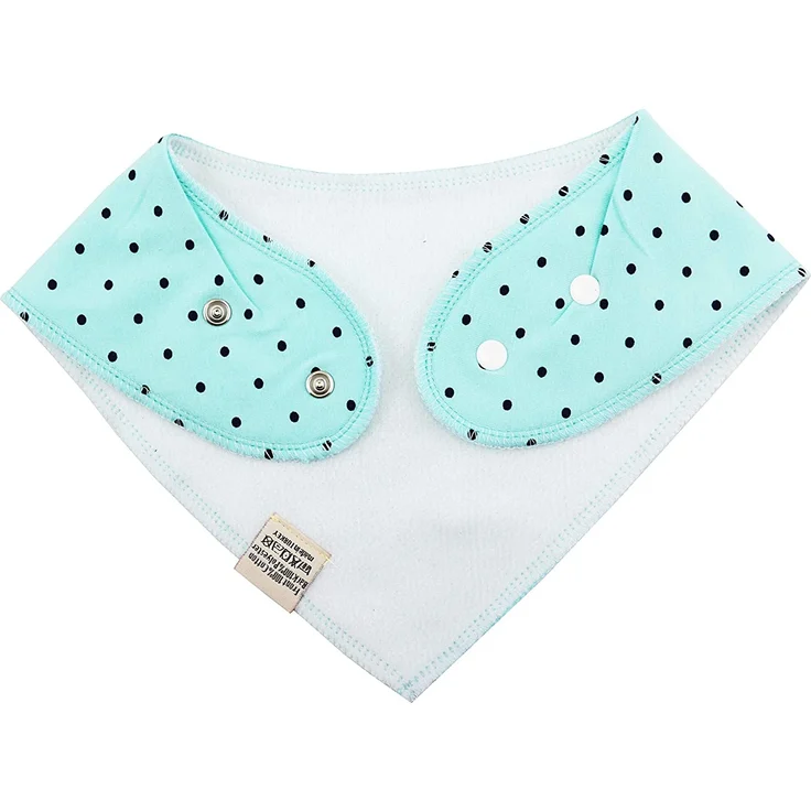 Baby Dreieckstücher 8 Stück Halstuch süße unisex aus Baumwolle mit verstellbaren Druckknöpfen Spucktuch Lätzchen für Kleinkinder Jungen und Mädchen (Set Unisex) – Bild 6