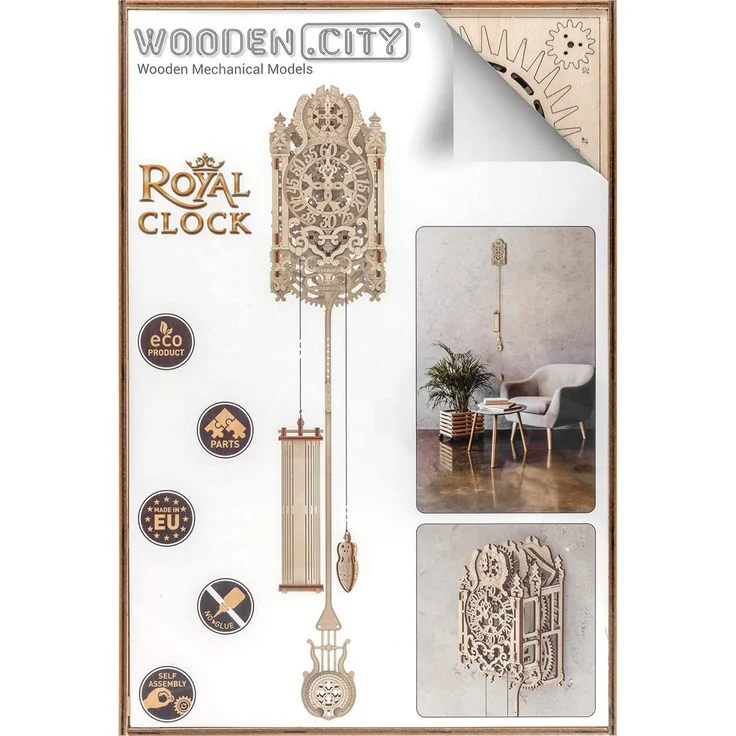 modellbausatz Royal Clock Holz natur 126 Teile – Bild 4