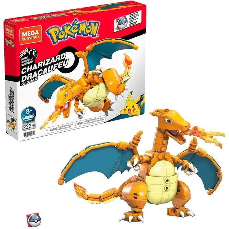 Mattel GWY77 Mega Construx Pokémon Charizard Glurak