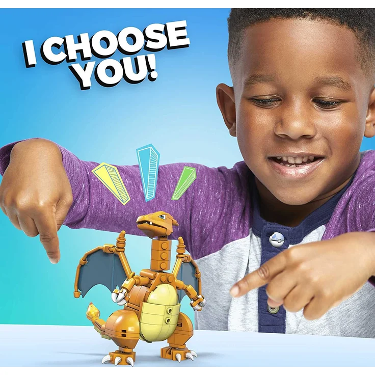 Mattel GWY77 Mega Construx Pokémon Charizard Glurak – Bild 4