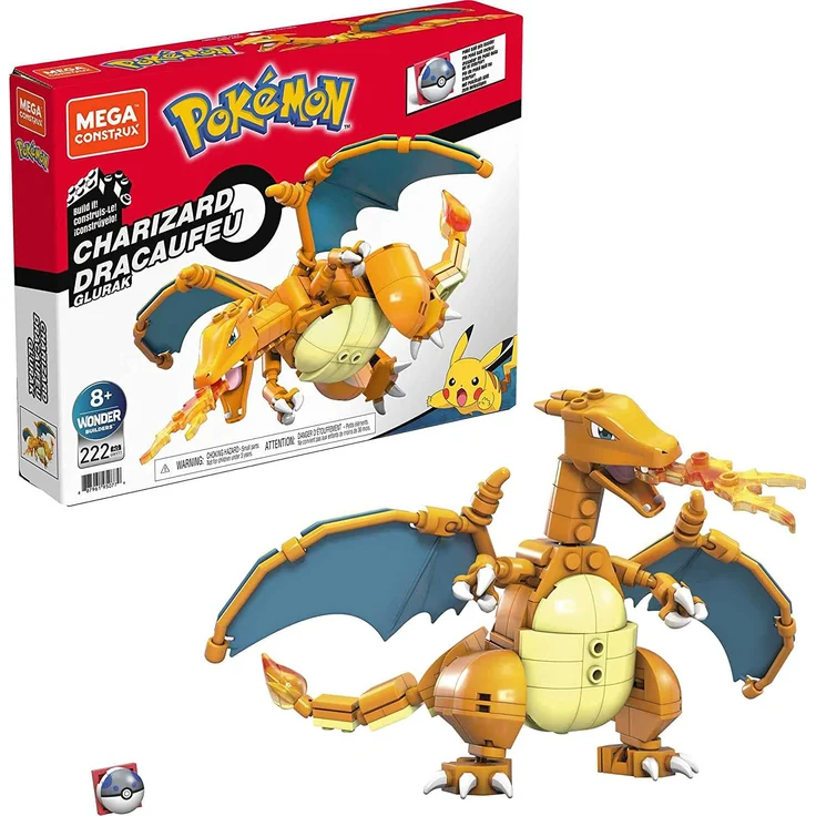 Mattel GWY77 Mega Construx Pokémon Charizard Glurak – Bild 2