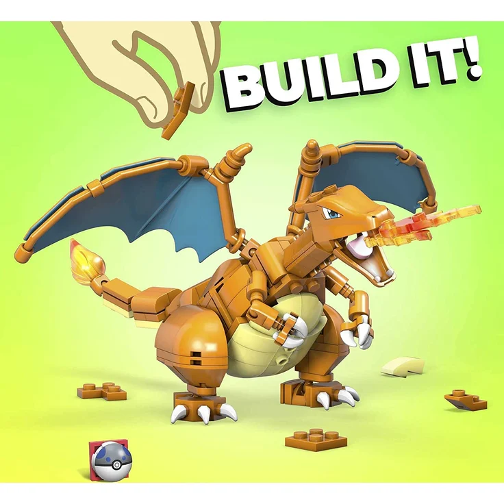 Mattel GWY77 Mega Construx Pokémon Charizard Glurak – Bild 6