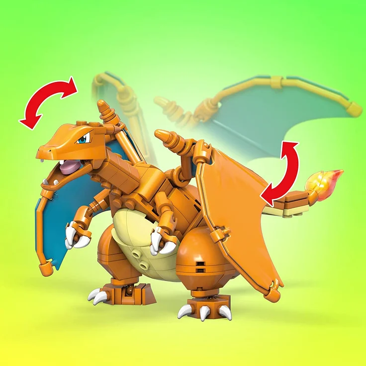 Mattel GWY77 Mega Construx Pokémon Charizard Glurak – Bild 10