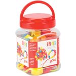 Gollnest & Kiesel GmbH & Perlenset, Zylinder = 2cm, H= 2 cm, Holz,: 45 Perlen, 5fach Sortiert, 6 Schnre, per Set