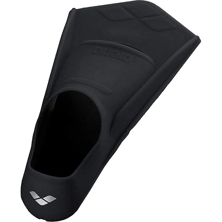 arena Unisex Wettkampf Trainingsflossen Kurzflossen Powerfin zur Verbesserung der Beintechnik, Black-Silver (51), 33-34 – Bild 8