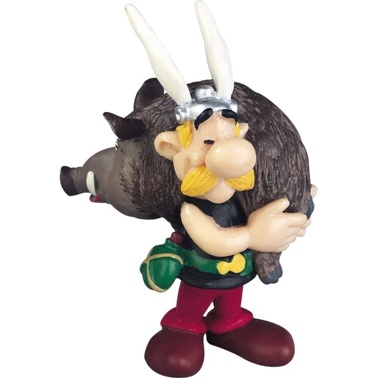 Plastoy SAS PLA60545 - Sammelfiguren, Figur Asterix mit Wildschwein – Bild 1