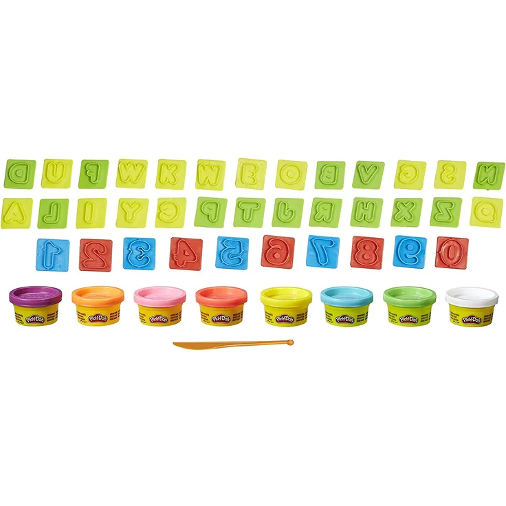Hasbro - Play-Doh Knetspaß mit Zahlen und Buchstaben