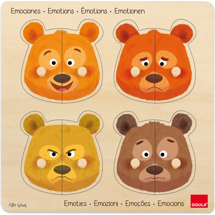 Goula puzzle Beren junior Holz 8 Teile